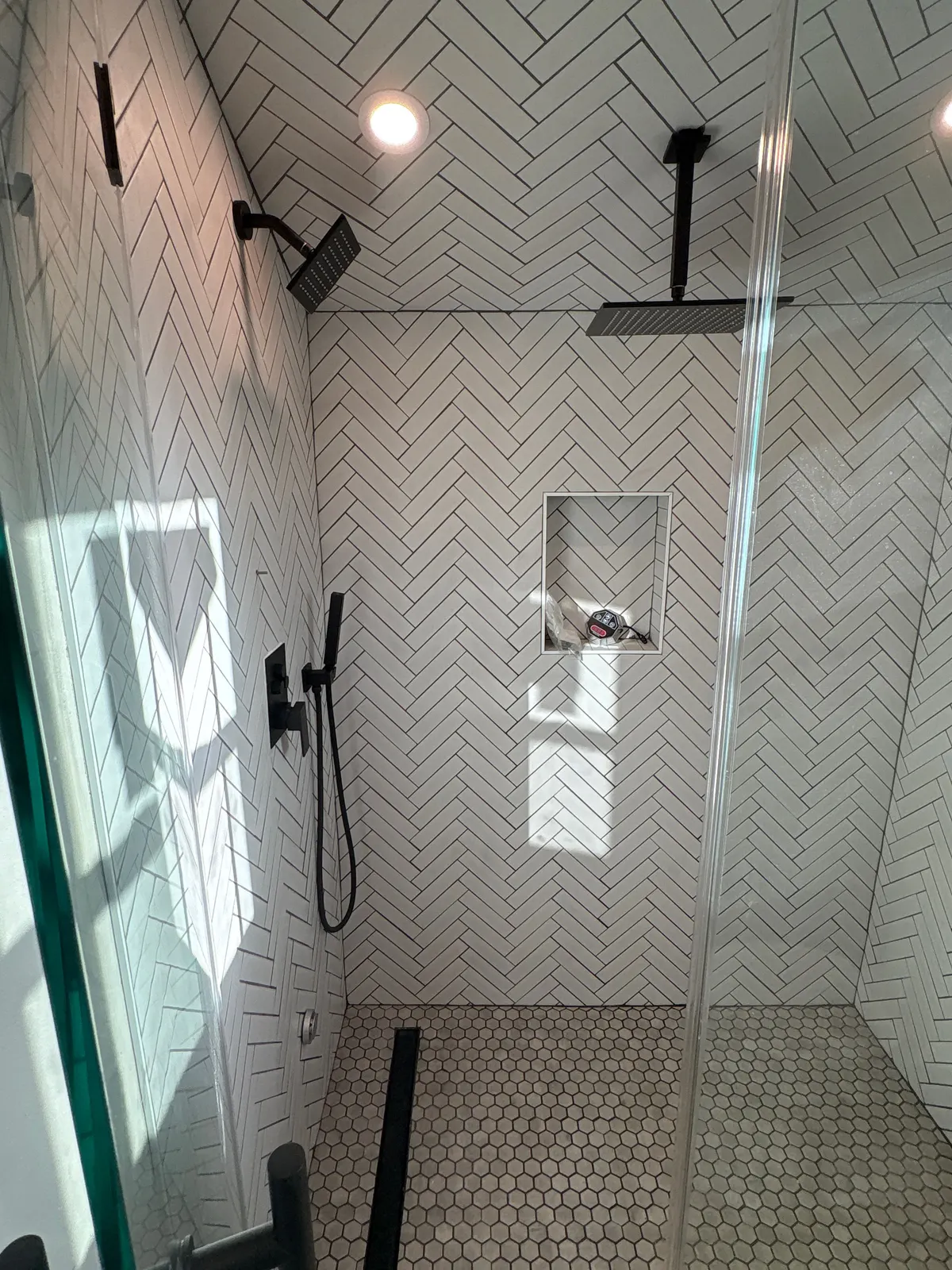 Shower tile & plumbing